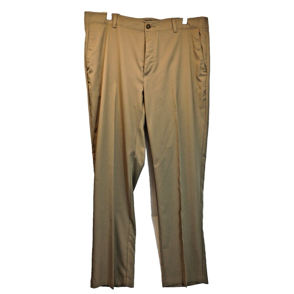 PGA Tour Pants Mens 40x32 Beige Comfortable Golfing Casual Stretch AS IS